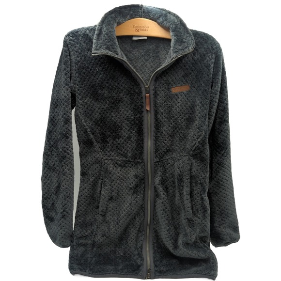 Columbia Jackets & Blazers - Columbia Womens Fire Side II Sherpa Fleece Jacket Gray Full Zip AL9504 XS